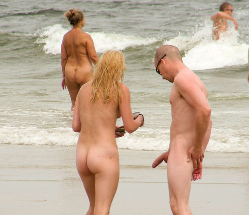 Big cock nude beach couple