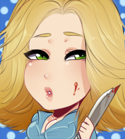 If you can’t escape him&hellip;stab him!Cutesie laurie from dead by daylight n.n, if you like my work, you can support me at patreon.