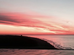 bossycontrolfreak:  the sunrise over the beach this morning