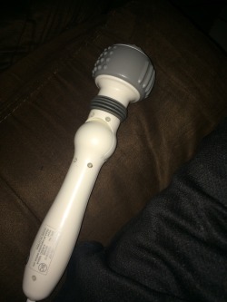 My mom bought be a vibrator. I mean massager.