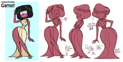 bucketofchum:  My character design sheet for Garnet for the Beach City Witch Project (fan animatic episode) !  [Full size]