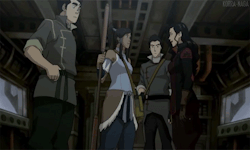 korra-naga:  From Episode 12: Enter the Void and Episode 13: Venom of the Red Lotus  Hugs.  