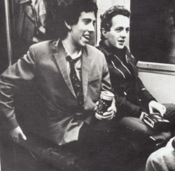 clash-trash:  Mick Jones and Joe Strummer from The Clash (1977) 