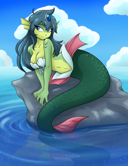 ambris:  May Patreon - Giga Mermaid Pin-up The Giga Mermaid from Shantae, in celebration of MerMay Better late than never, especially when Mermaids are involved! I don’t think it’s possible for me to draw her enough to get her outta my system. I love