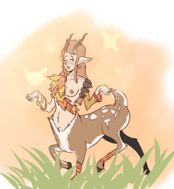 A sketch of everyone’s favorite doe prancing along in the autumn to celebrate the arrival of the season