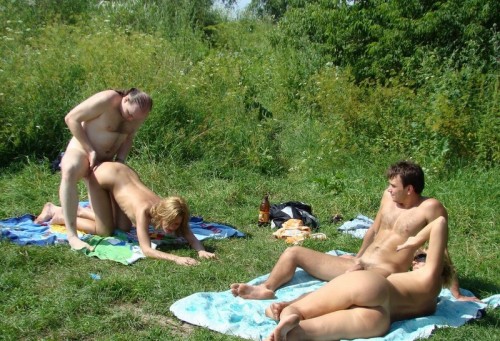 Brother sister nudist couples