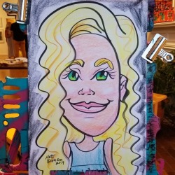 Caricature!    From the opening of the Higher Purpose show at GALA.    Ink and Neocolor 1 on paper. 12&quot;x18&quot;  ===================== Commissions are open! ===================== I do all sorts of events, any kind of party can use a caricature
