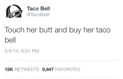 oblivi0s:  imzeek:  I’ll do as you say  words of wisdom from the one and only taco bell 