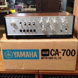 analogcollective:  Just in! Yamaha CA-700 integrated amplifier. This is New Old Stock!! Meaning we found this brand new sealed in the box and it was only opened to test. It is literally brand new 😳 #vintage #stereo (at Analog Record Shop) 