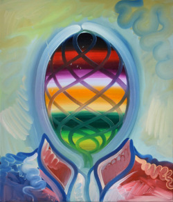 medverf:  Hidde van Schie. Portrait of a Painter (thinking about rainbowman III). 2013. 