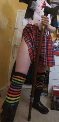 Halloween outfitPicture 4 I think.Movin’ down. 