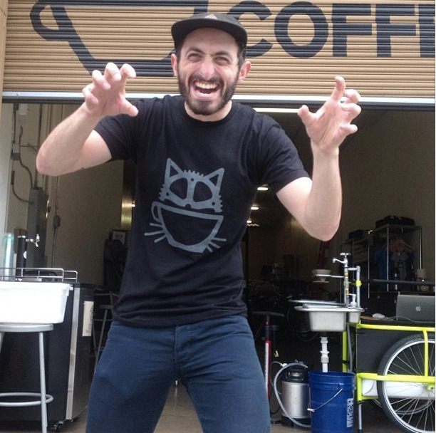 &lsquo;Coffee Cat&rsquo; shirts are back in stock! Get yours on-line here, or at the Bicycle Coffee Cafe at 2nd &amp; Webster in Jack London Square &gt;^. .^&lt;