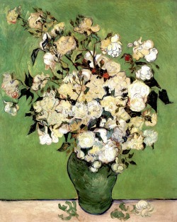 Vincent Van Gogh, A vase of roses (1890)