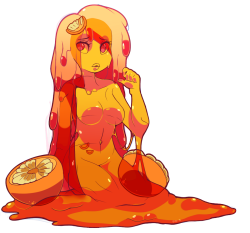 sugaryrainbow:  Art blocks &gt; draws Slime girl for the first time &gt; problem solved (?)