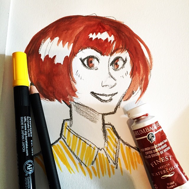 mewsketches:Another @artsnacks doodle #artsnackschallenge ArtSnacks is like a magazine subscription but instead of a magazine you get 4 or 5 different art products to try out.Learn more about ArtSnacks here.