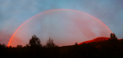 oystermother:  philcoolins:  LOOK AT THIS RAINBOW  that’s about at metal as a rainbow is ever gonna get.  