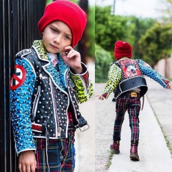 I’ma start making punk jackets for kids. That’s my next move cuz just think how kewl that kid would be?! Like imagine a shy kid who doesn’t have many friends and then he shows up to school with a badass lunaticAdesigns jacket??? It would probably