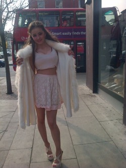 19 year old flashing in the high street  more slappers at http://www.slappercams.com/  