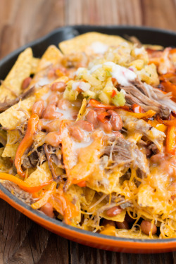 do-not-touch-my-food:  Pork Nachos with Pina Colada Sauce 