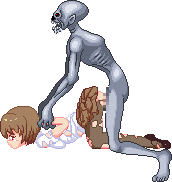 Cute little lolicon engineer getting raped by zombieâ€™s monster cock in hentai sex experiment gone wrong .