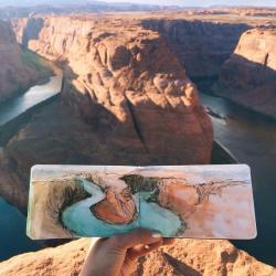jedavu:    Art Teacher Paints Watercolor Landscapes Using Water Found at Her Destinations  Hannah Jesus Koh does not bring ordinary tap water with her when she creates watercolor paintings of her stunning surroundings. Using liquid straight from the envir