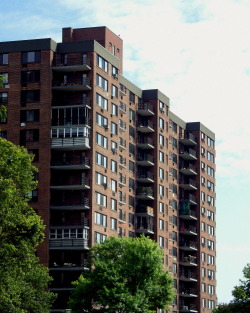 wanderingnewyork:  An apartment building in Harlem.  Lenox Terrace👍🏾