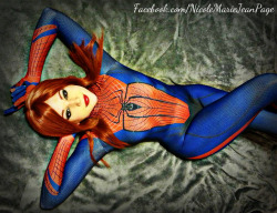 nicolejeancosplay:  Me… as Mary Jane.. as The Amazing Spider-Man, err, Spider-M’am! ;]  Follow my costuming and creations on Facebook!