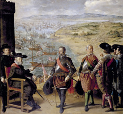 Francisco de Zurbarán (Fuente de Cantos, Extremadura, 1598 - Madrid 1664); The defense of Cadiz against the English, 1634; oil on canvas, 323 x 302 cm; Museo Nacional del Prado, Madrid
