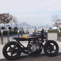 six3seven:  By ‘abandonedpier’ on instagram: forever two wheels | #cb750 http://ift.tt/1fmxcHY —Please leave credits intact— 