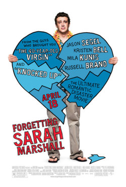 movieoftheday: Forgetting Sarah Marshall, 2008. Starring Jason Segal, Kristen Bell, Mila Kunis, Russell Brand, Jonah Hill, Bill Hader. (Director: Nicholas Stoller) This movie is funny :]
