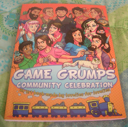 LOOK WHAT I GOT IN THE MAIL TODAY ovo !!! Finally, my Game Grumps fanart book, I participated in it a while back, it’s so nice to see my art printed aahhh ;u; Plus the whole book is really nice overall, I love it &lt;33
