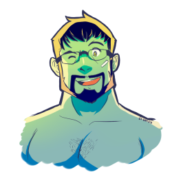 blibblesart:  Here’s my Roegadyn, Buryn Michigan. Home server is Hyperion, and part of &lt;&lt;Loaf&gt;&gt;. 