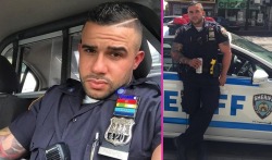 funnyboy86:  NYC Bodybuilder Cop Miguel Pimentel (more pics here)I’m gonna go steal a car, excuse me