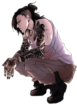 istehlurvz:  This is the first and probably last time I ever draw those stupid tattoos who even dOES THAT UGH  But yeah Uta’s the bae and Tokyo Ghoul is hella 