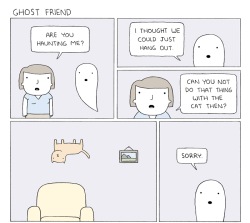 pdlcomics:  Ghost Friend Poorly Drawn Lines by Reza Farazmand[website | tumblr | twitter | facebook] 