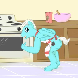 &ldquo;Muffins are just about done,&rdquo; beamed Icy Sparks.  He had a odd quirk about baking in just an apron, something about making sure his clothes didn&rsquo;t get dirty while mixing the ingredients.  He&rsquo;d still have underwear on underneath