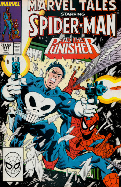 Marvel Tales starring Spider-Man and The Punisher No. 211(Marvel Comics, 1988). Cover art by Mike Zeck.