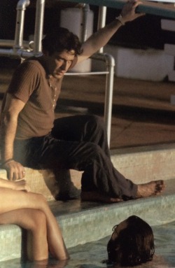 jimmyconbae:Al Pacino behind the scenes of The Godfather Part II.