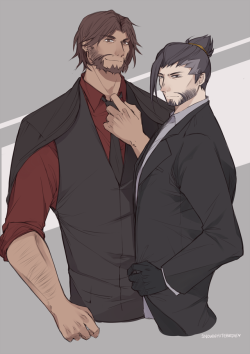 snowwhitebirdie: Day 1: Night Happy Mchanzo week!!! Kicking off the challenge with some evening formal wear for this power couple ᕕ( ᐛ )ᕗ (feel free to join in on the fun and check out @mchanzo-week ‘s awesome prompts. Seeing all the mchanzos