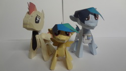 fallingstarbp: This is my papercraft project for the wonderful universe of Space Ponyo by @shinonsfw​, my work patterns are based on Kna(https://kna.deviantart.com) works which she’s allowing me to modify her stuff.  Due to my limited artistic skills,