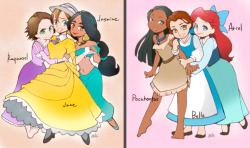toothpast:   anythingaladdin:  Disney Heroines  By: gariSK   let’s glorify the heroines rather than just the princesses I like that better 