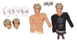 smolbeastmaster:My new OC, Nash. /// Artist - @justsylart Comission I did for the lovely @smolbeastmaster !! A seeeexy guy ;3
