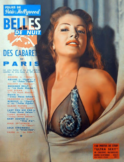 Tempest Storm is featured on the back cover of the 64th issue of ‘FOLIES DE Paris et Hollywood’; a popular International (French-language) Men’s Magazine..