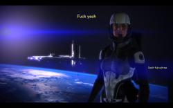 Stayed up all night to beat Mass Effect. I had to fuck Sovereign in it&rsquo;s stupid robot cicada face before going to sleep. Overall opinion: Some of the gameplay is still shit. Kaidan whines a lot. Ashley&rsquo;s cool. Everyone&rsquo;s cool. Except