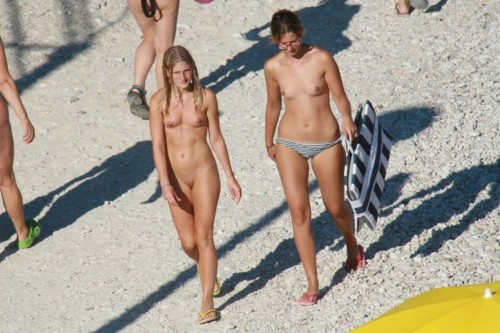 Candid nude beach voyeurs