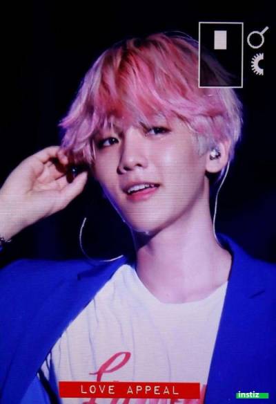 [Instiz] Baekhyun dyed his hair today (feat pink 