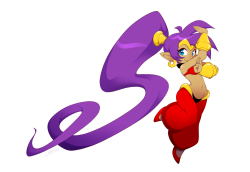 gunmouth:A collected repost of all the Shantae art I have done since the Kickstarter began.