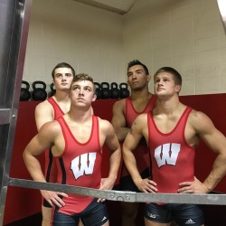 wrestlingwithdesire:  Wisconsin wrestlers are hot… especially Ryan Taylor (front left)
