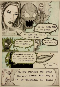 Kate Five vs Symbiote comic Page 101  Dat smile