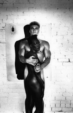 andreasanterini:  Grace Jones and Dolph Lundgren / Photographed by Albert Watson / 1985 